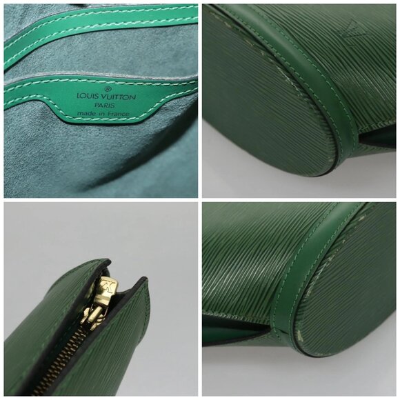 LOUIS VUITTON Epi Saint Jacques Poignees Long Bag Green - Picture 11 of 15